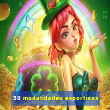 30 modalidades esportivas